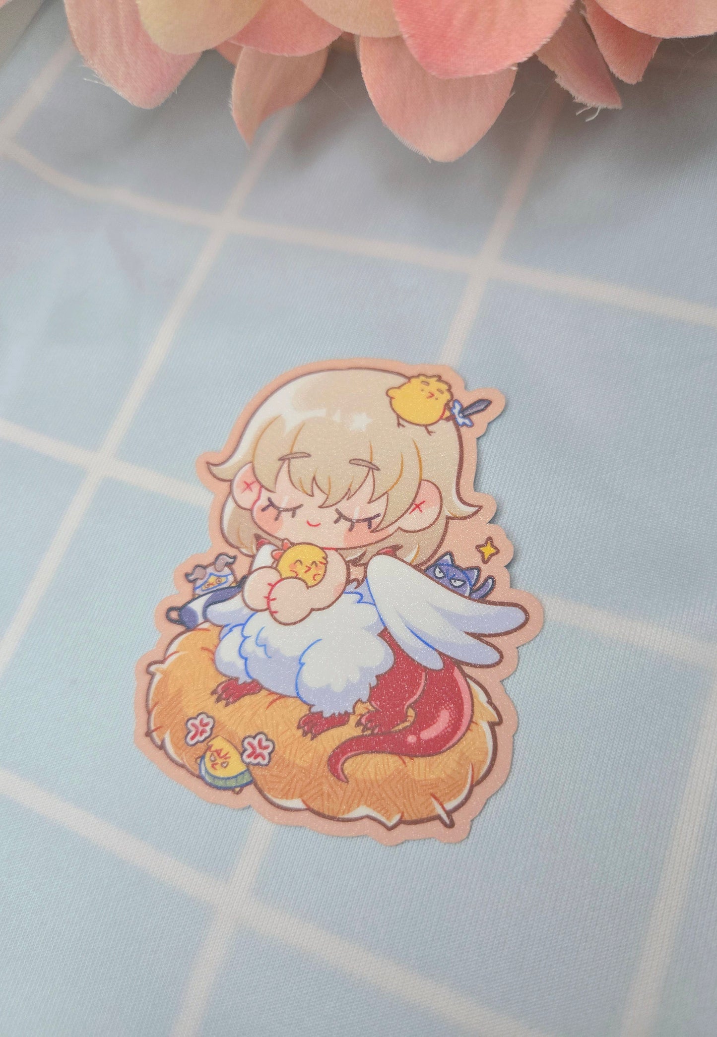 DunMeshi | GLITTER STICKER | Chimkin Falin ★