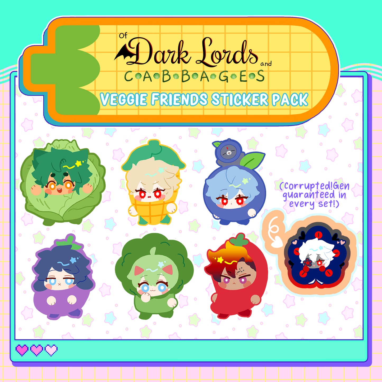ODLAC | STICKER PACK | Veggie Friends ★