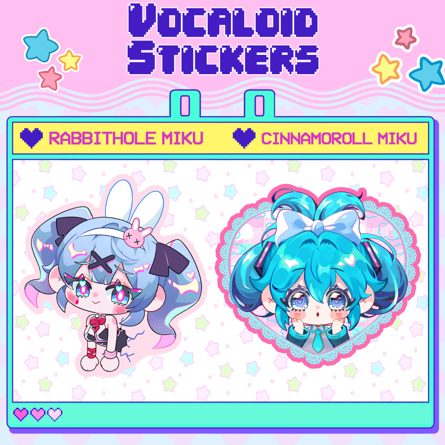 VOCALOID | Glitter Stickers | Hatsune Miku ★