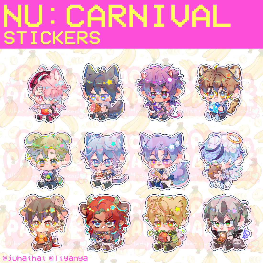 NU Carnival | Glitter Stickers ★
