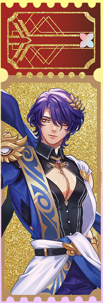 HONKAI STAR RAIL | ACRYLIC GLITTER TICKETS | Aventurine ★ Boothill ★ Dr.Ratio ★ Argenti ★