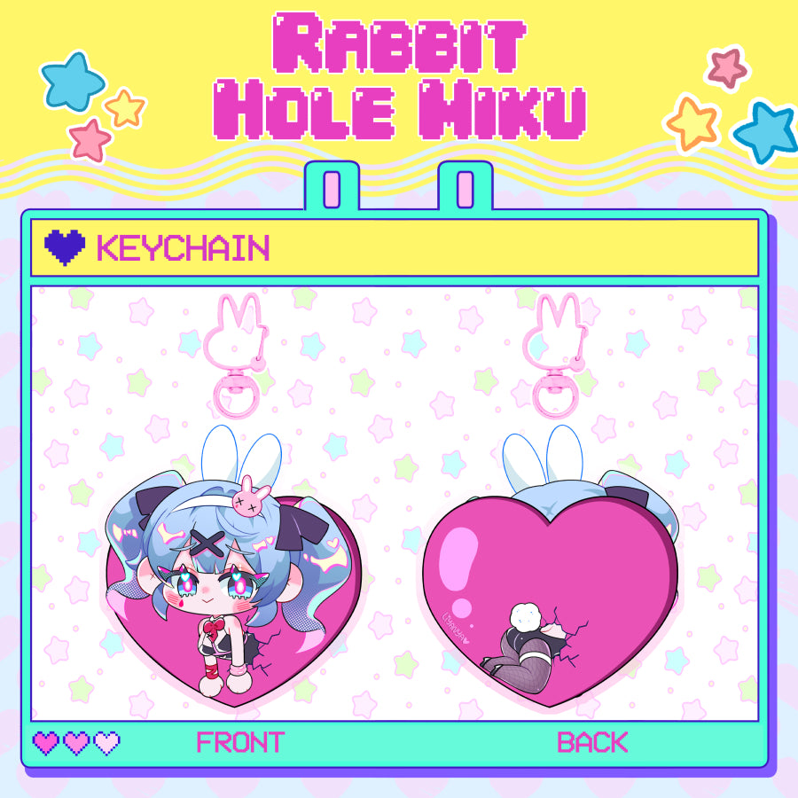 VOCALOID | KEYCHAIN | Rabbit hole Miku ★