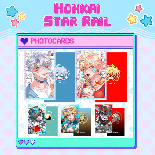 HONKAI STAR RAIL | PHOTOCARDS | Phainon ★ Mydei ★ Danheng ★ Aventurine ★ Boothill ★