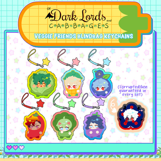 ODLAC | KEYCHAIN BLIND BAGS | Veggie Friends ★