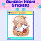 DunMeshi | GLITTER STICKER | Chimkin Falin ★