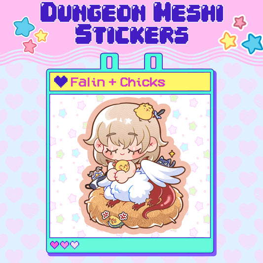 DunMeshi | GLITTER STICKER | Chimkin Falin ★
